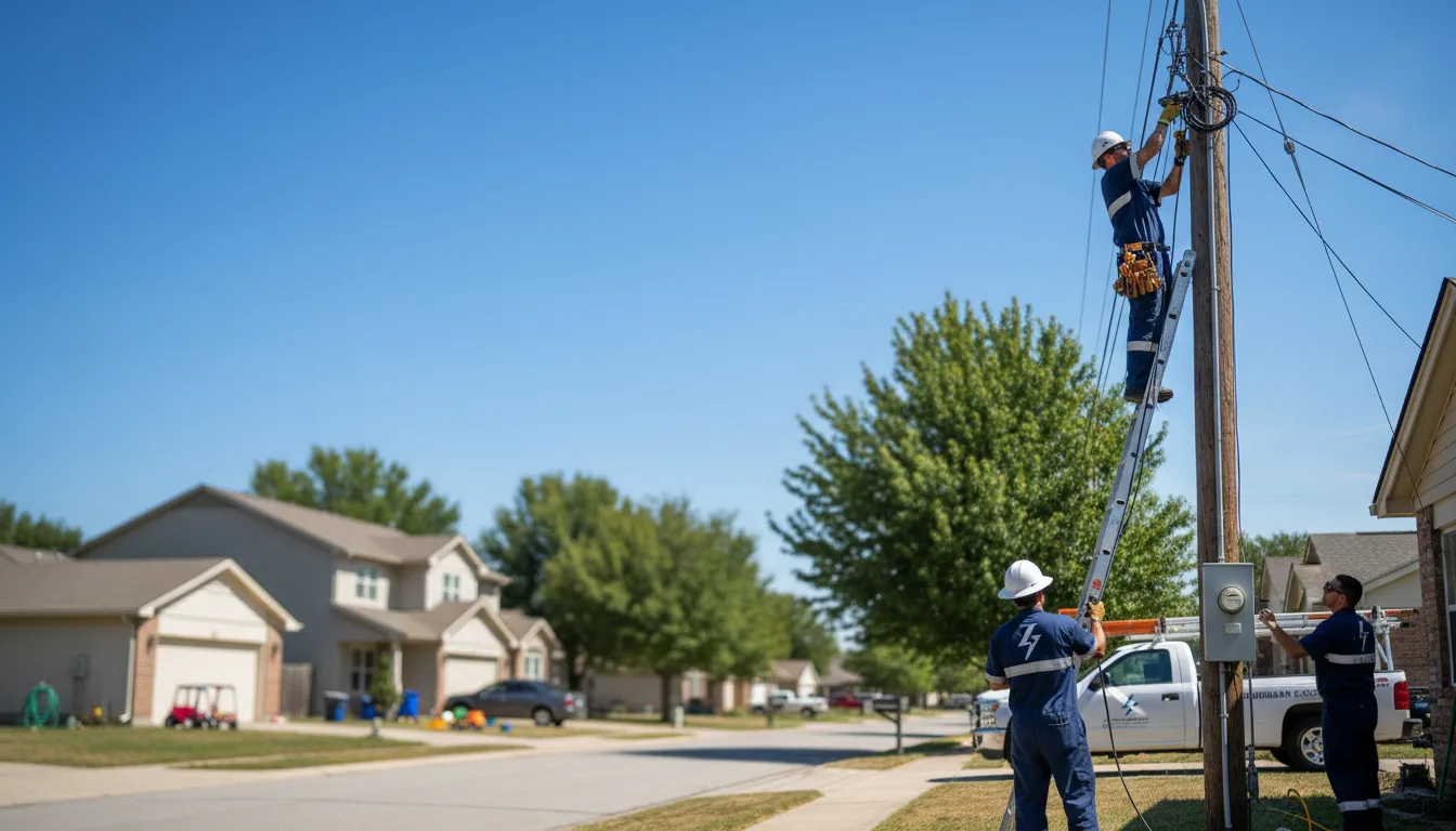 Residential electrician providing installation services in Donnelsville, OH